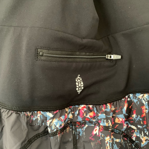 EUC Black and Multicolor Free People FP Movement XS Righteous Runsie - Picture 7 of 16